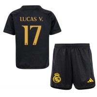 Real Madrid Lucas Vazquez #17 Tredjeställ Barn 2023-24 Korta ärmar (+ Korta byxor)